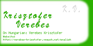 krisztofer verebes business card